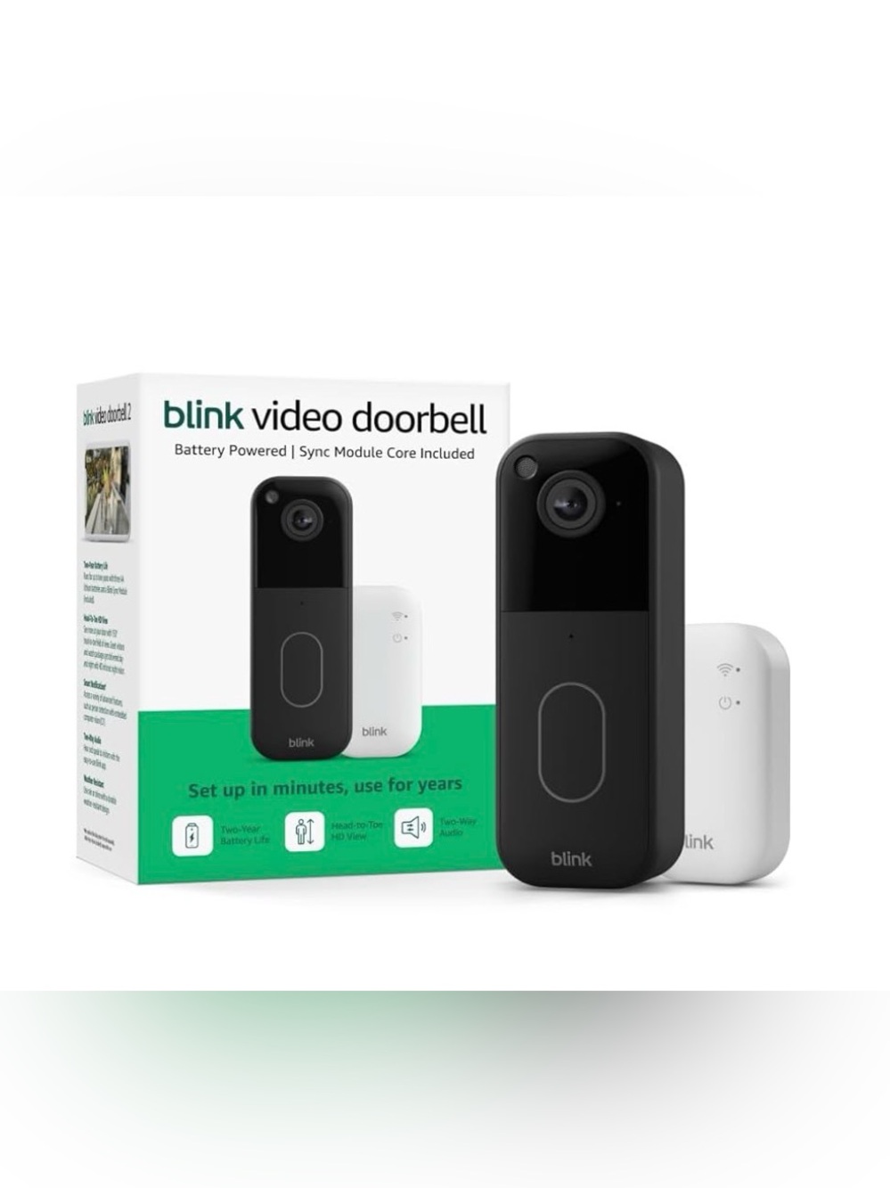 Blink Video Doorbell in Black